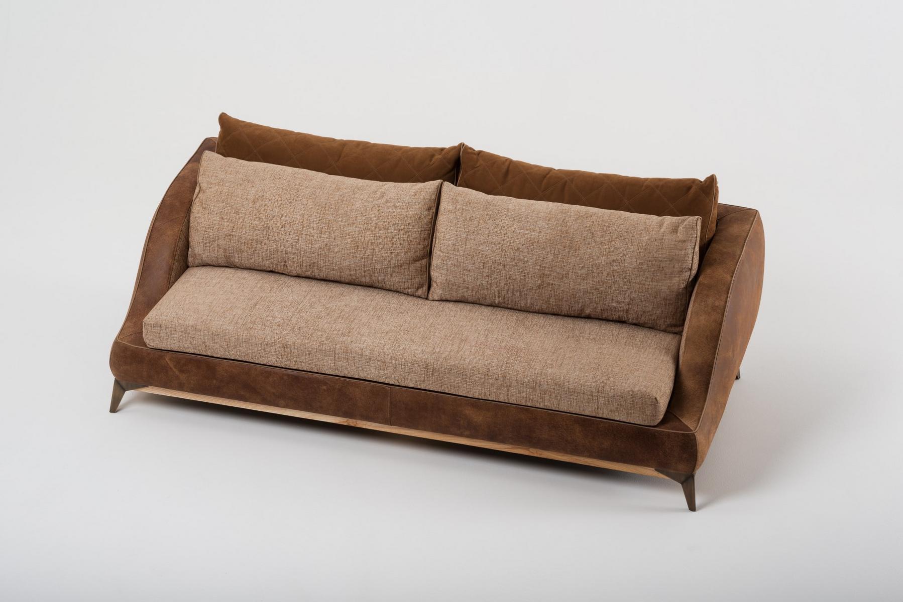 3 seater cotton sofa | Couch by Mantellassi 1926