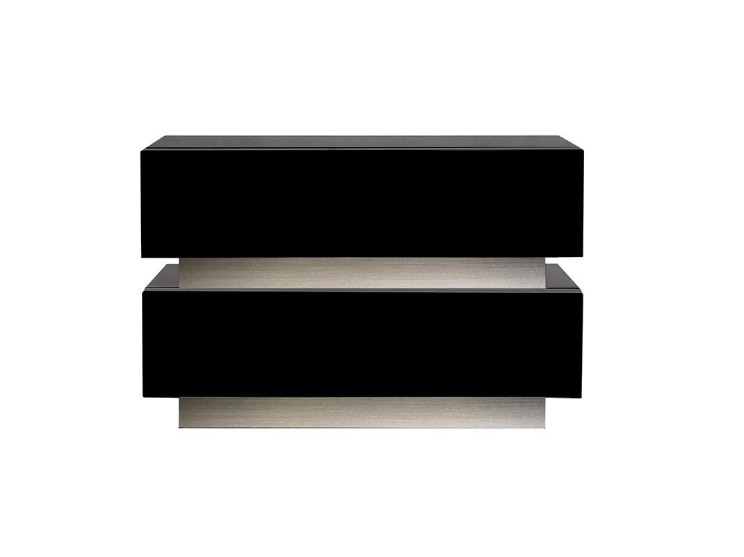 Rectangular bedside table with drawers | Luce by Reflex