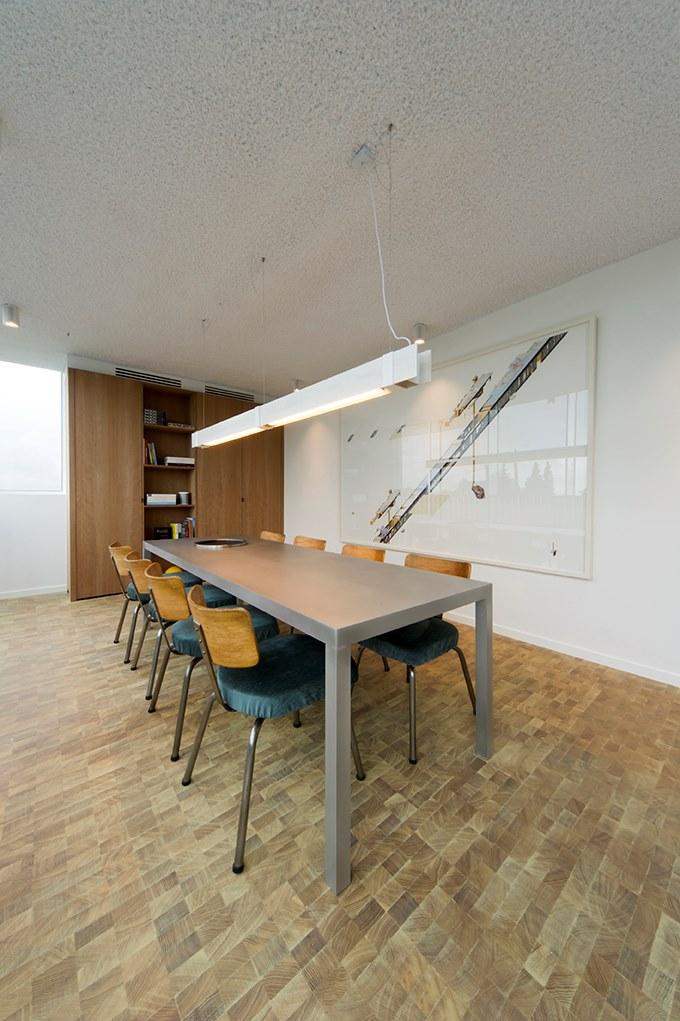 LED wood and aluminium pendant lamp | Mr Beam by Dark