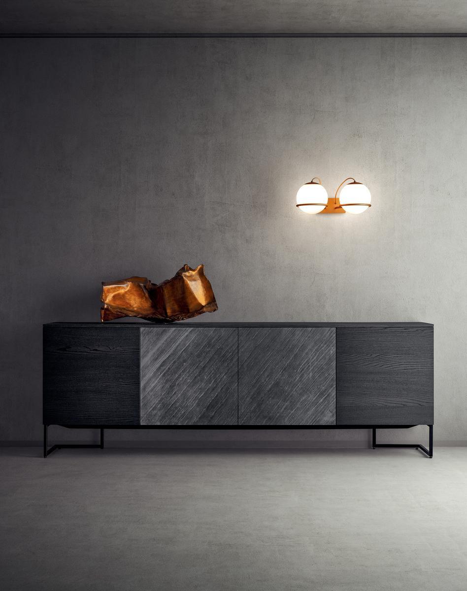 Wooden sideboard with doors | Grafica by Pianca