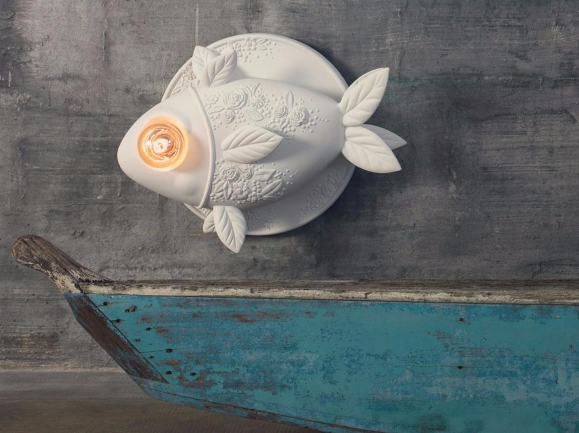 White-paste wall light | Aprile by Karman