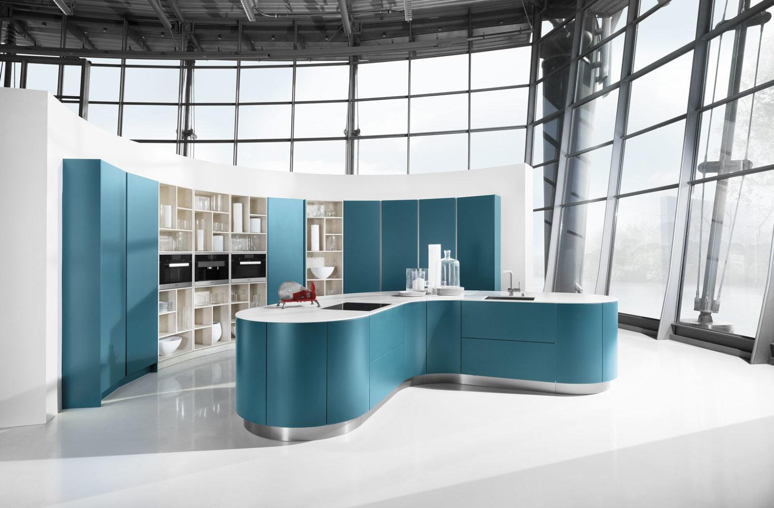 Lacquered kitchen with handles Haecker 6000