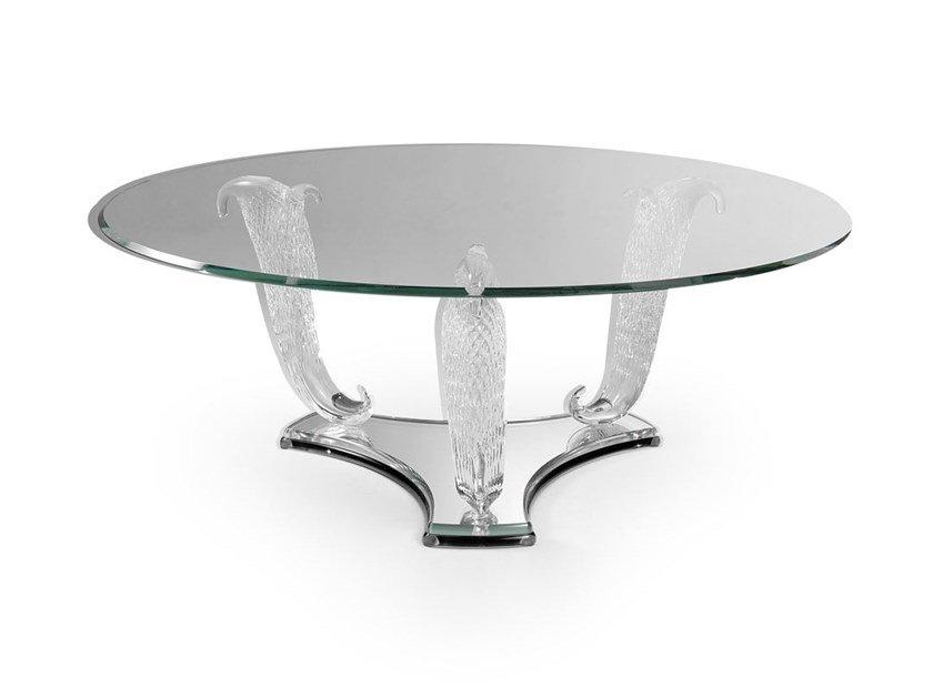 Round glass coffee table | Casanova by Reflex