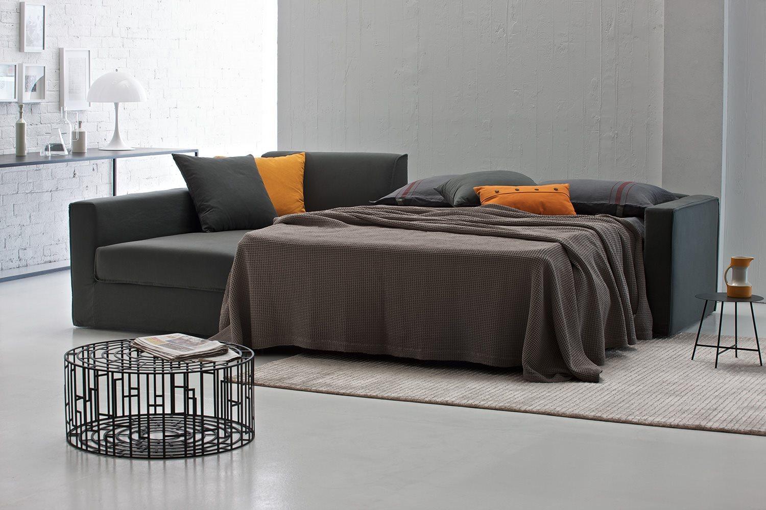 Sectional fabric sofa | Argo by Alberta Salotti