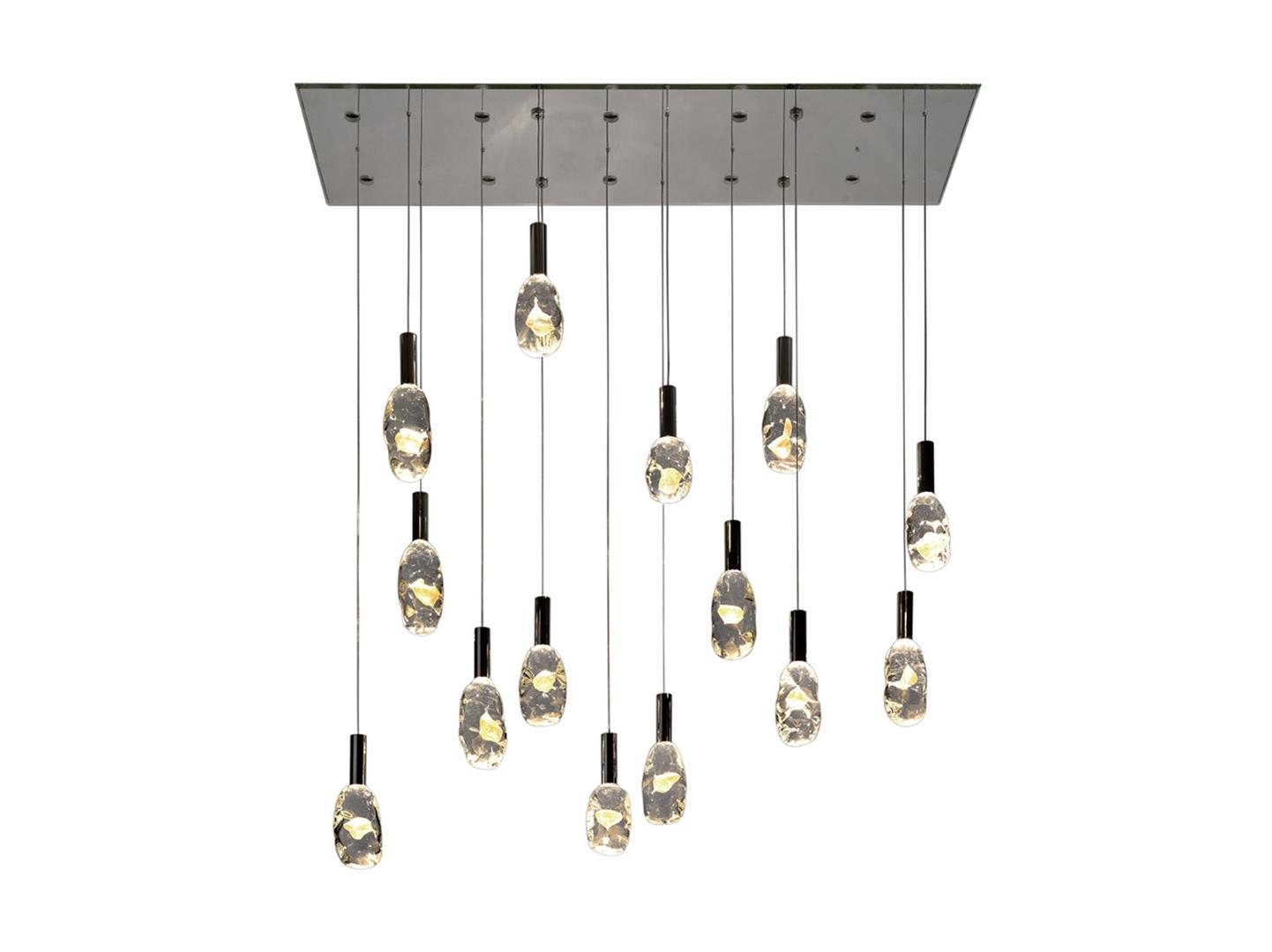LED Murano glass pendant lamp | Sassi by Reflex