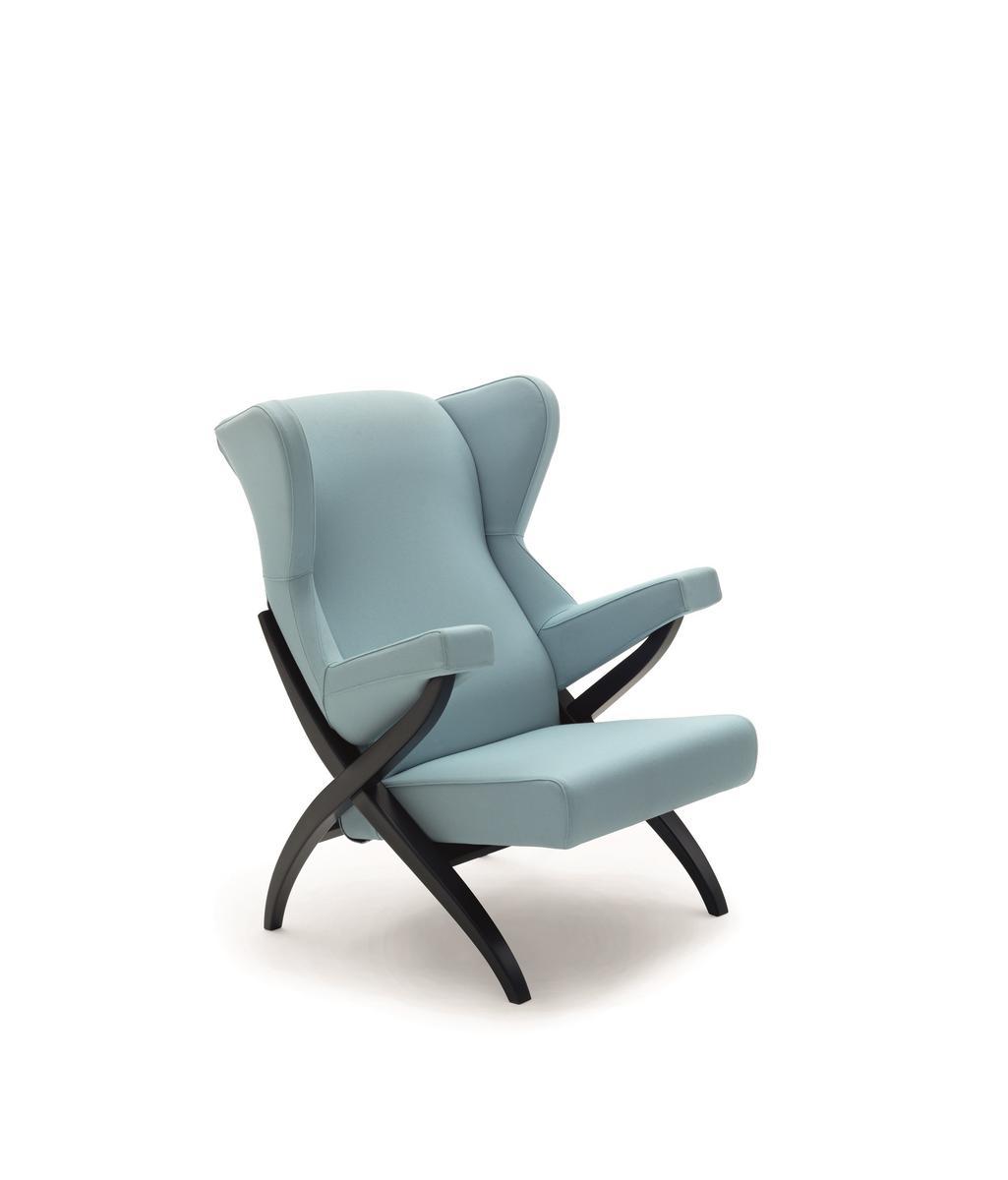 Fabric armchair with armrests | Fiorenza by Arflex