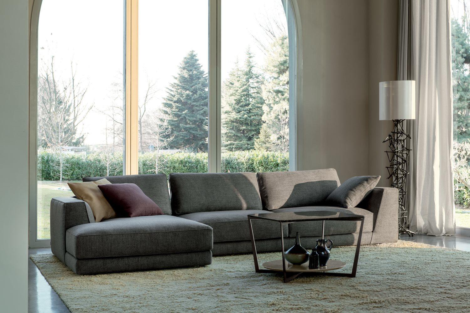 Corner nabuk sofa | Dion by Alberta Salotti