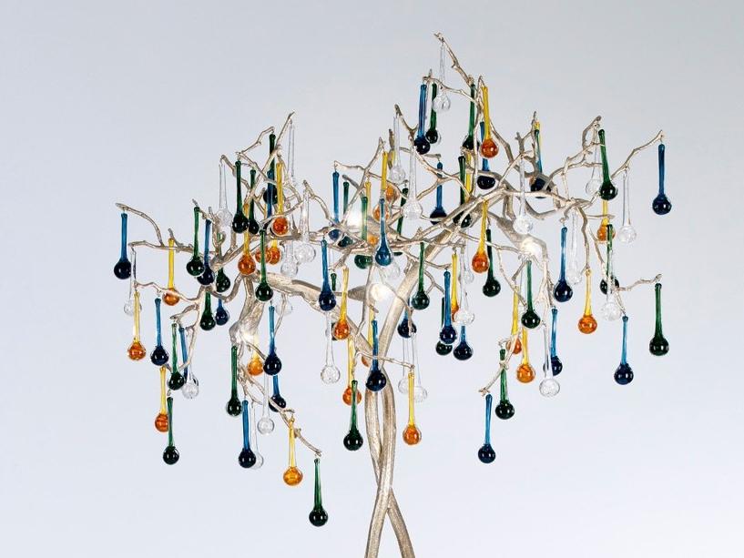 Halogen bronze floor lamp | Bijout Pa629/4 by Serip