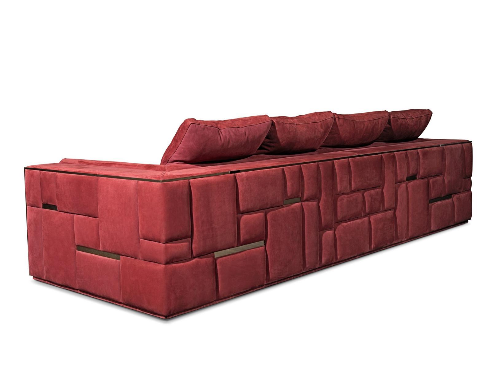 Sectional leather sofa | Babylon by Visionnair
