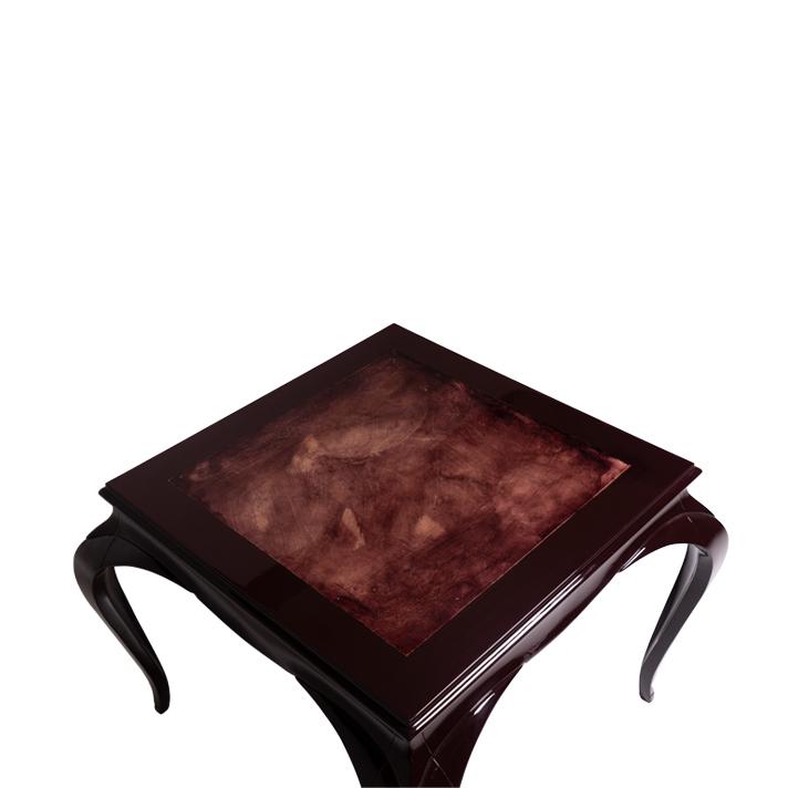 Square wooden high side table | Vanesio by Mantellassi 1926