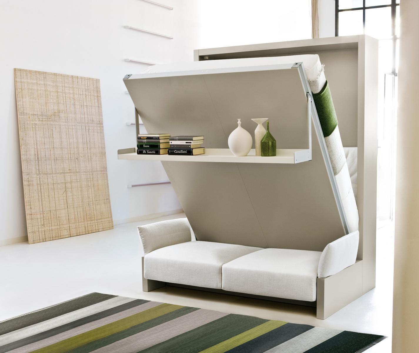 Convertible fabric sofa with storage space | Nuovoliolá 10 by CLEI