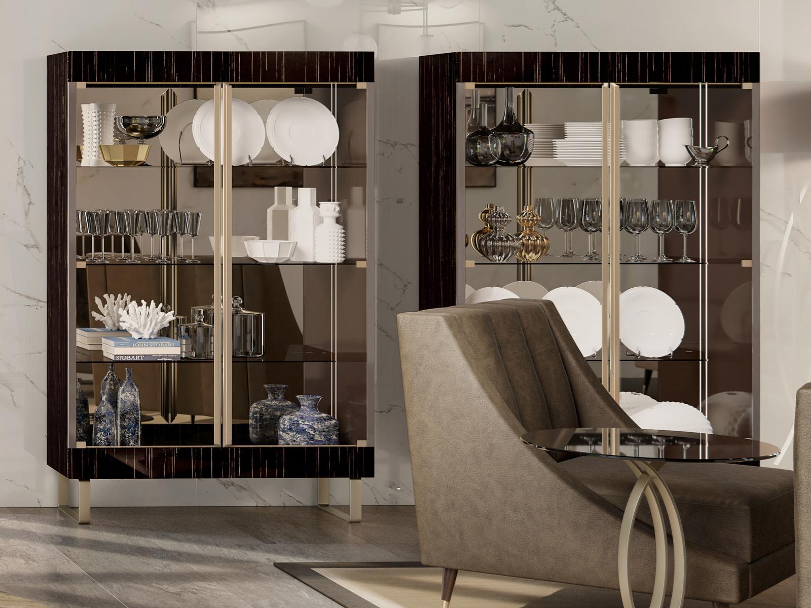 Wooden display cabinet | Richmond Upon Thames by Barnini Oseo