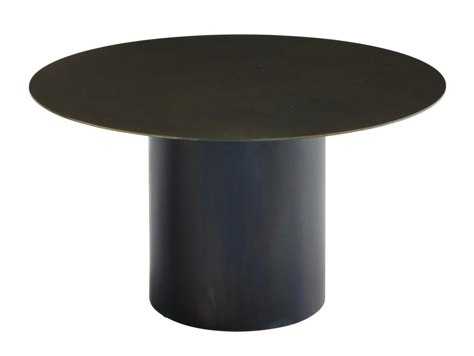Low round steel coffee table | Oxydation by Ligne Roset