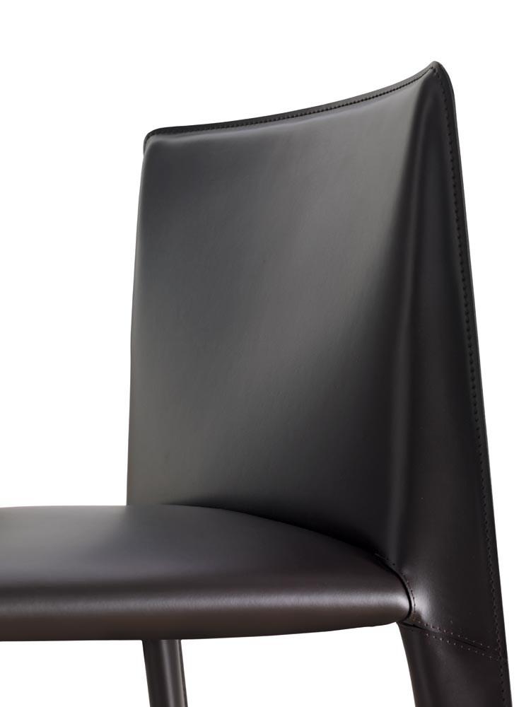 Upholstered tanned leather chair | Doyl by B&B Italia