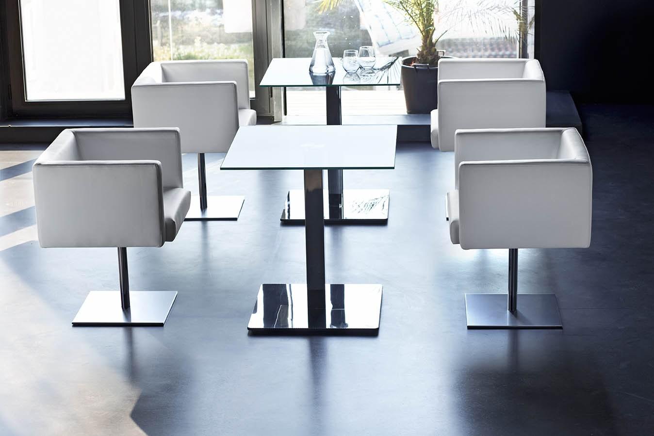 Stainless steel table base | Composit/1 by Midj