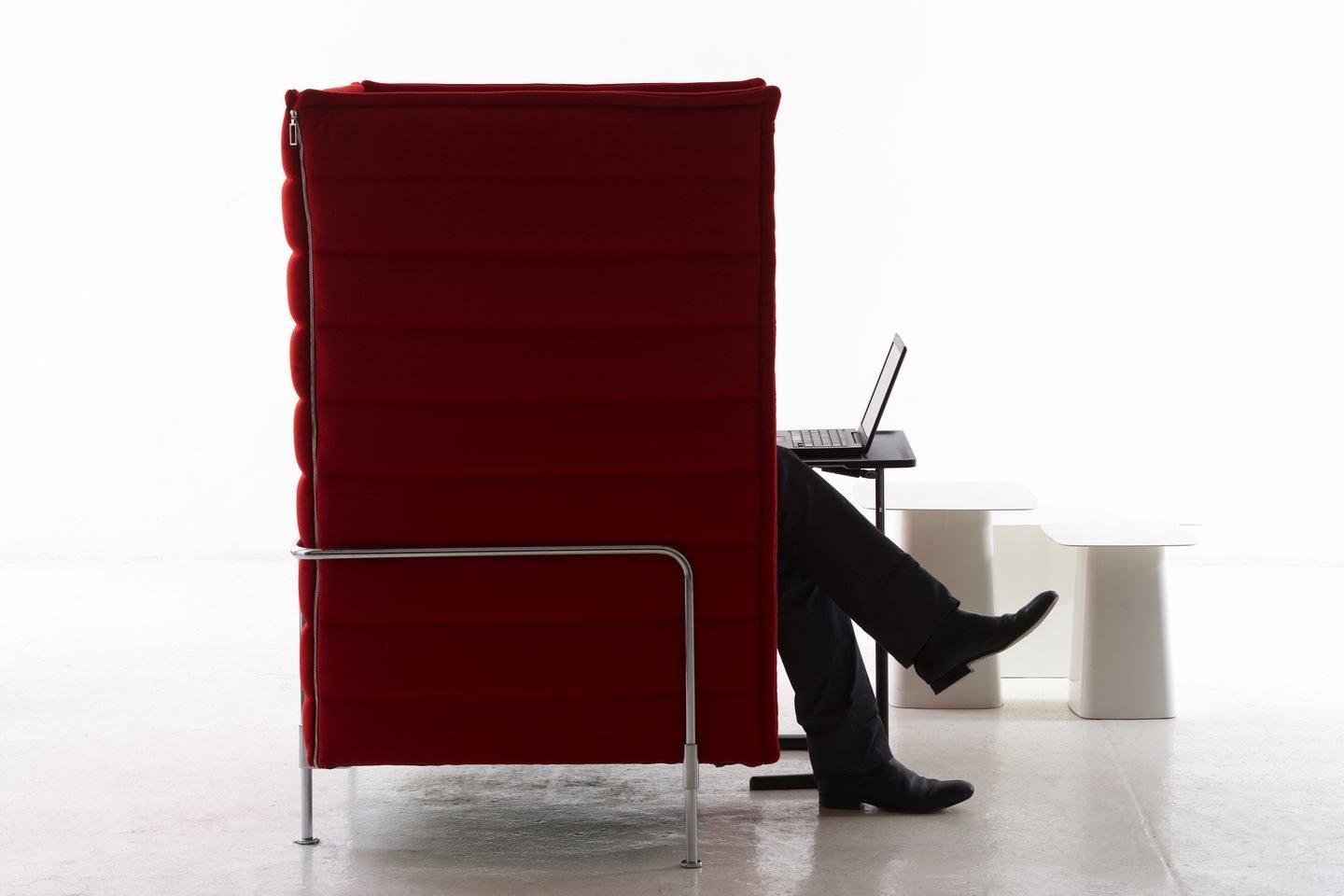 3 seater high-back fabric sofa | Alcove Highback by Vitra