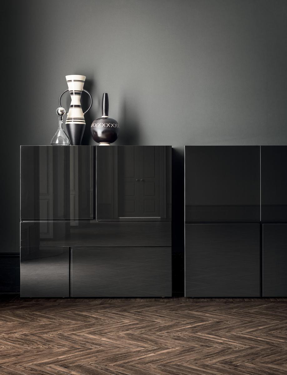 Wooden highboard | Quadra by Pianca