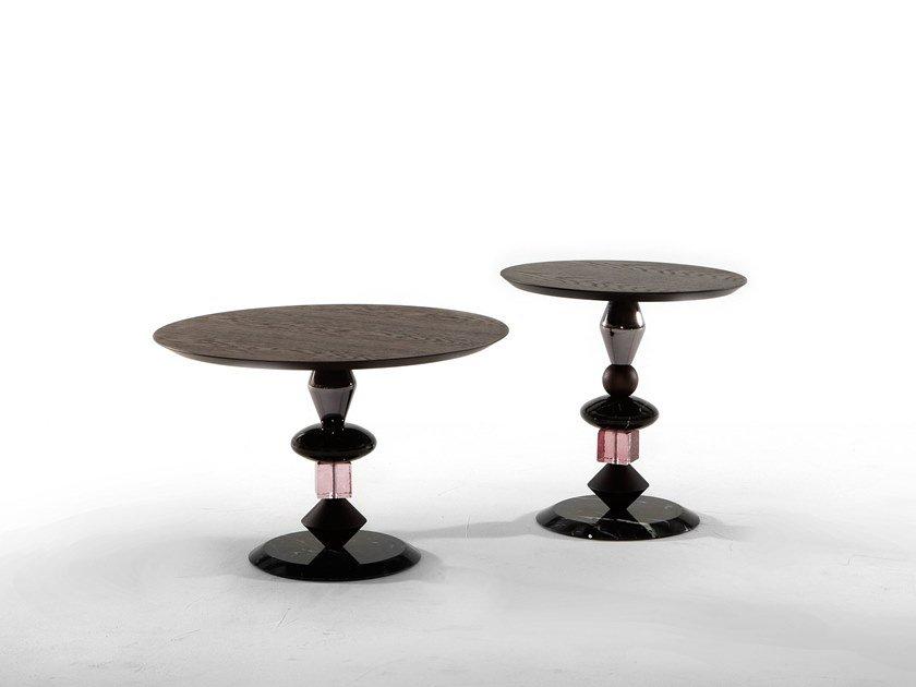 Round wooden coffee table | Pandora by Tonin Casa
