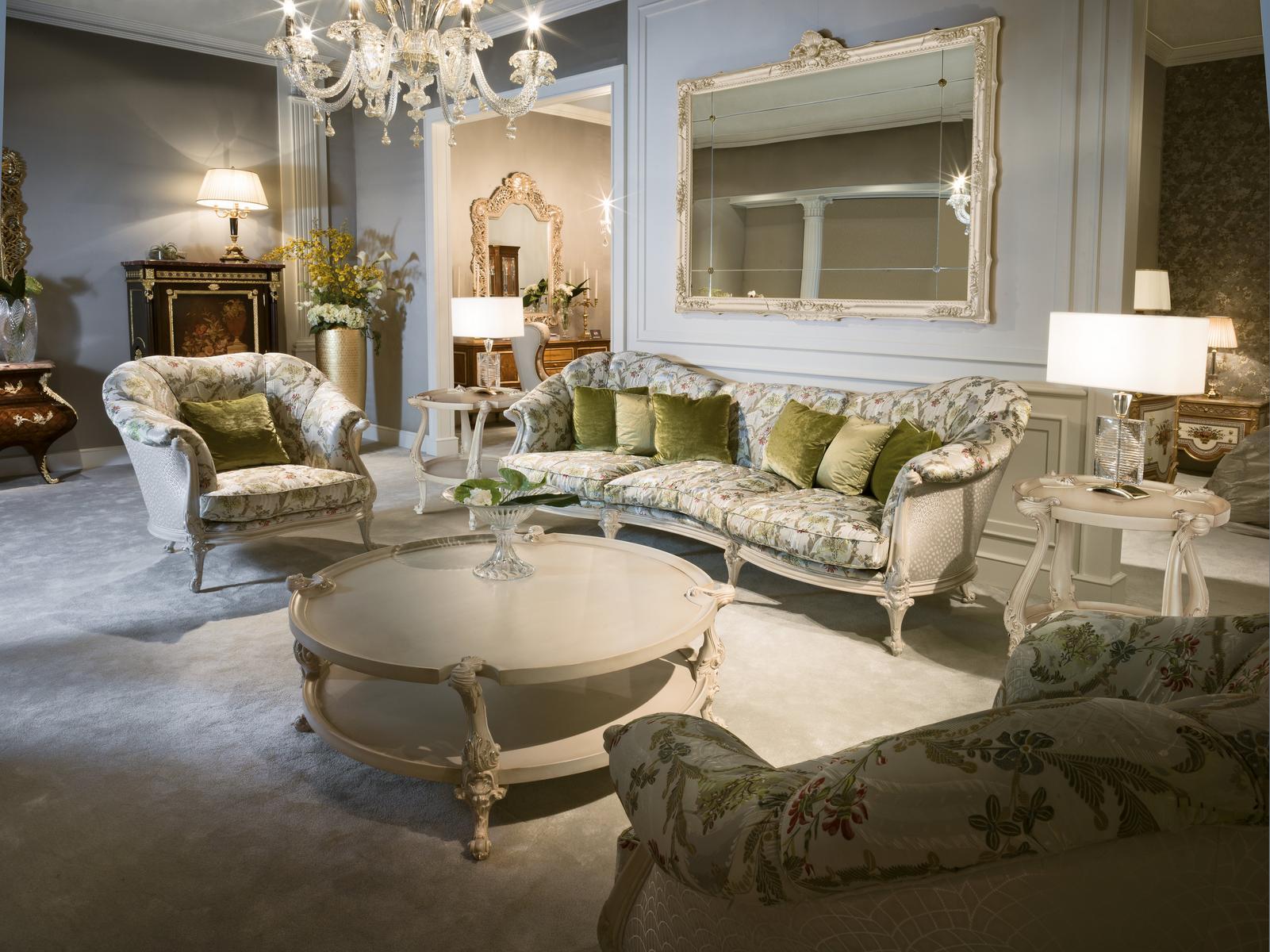 Round coffee table with storage space | 4960 by Ezio Bellotti