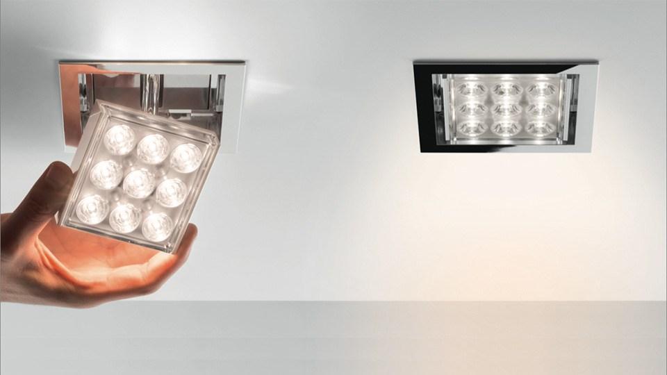 LED Ceiling adjustable aluminium | Pad 80 by Artemide