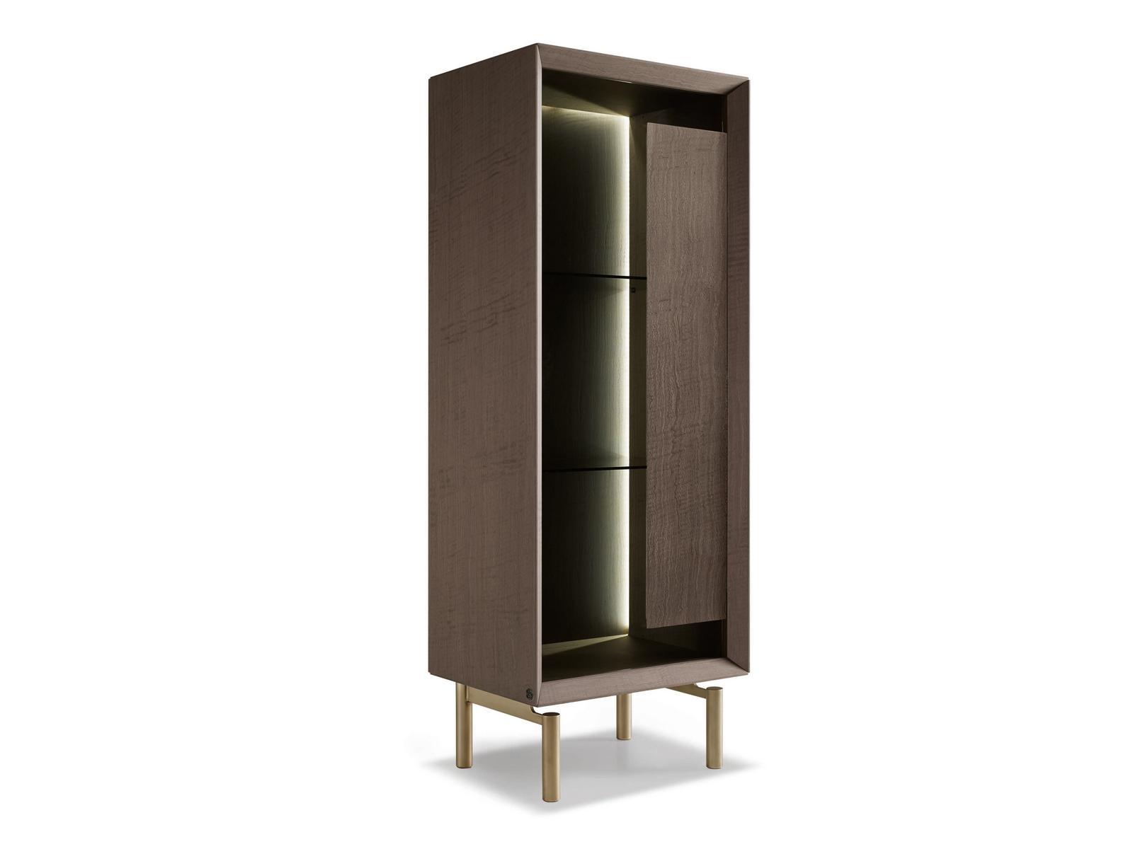 Display cabinet with integrated lighting | Quadro by Grilli
