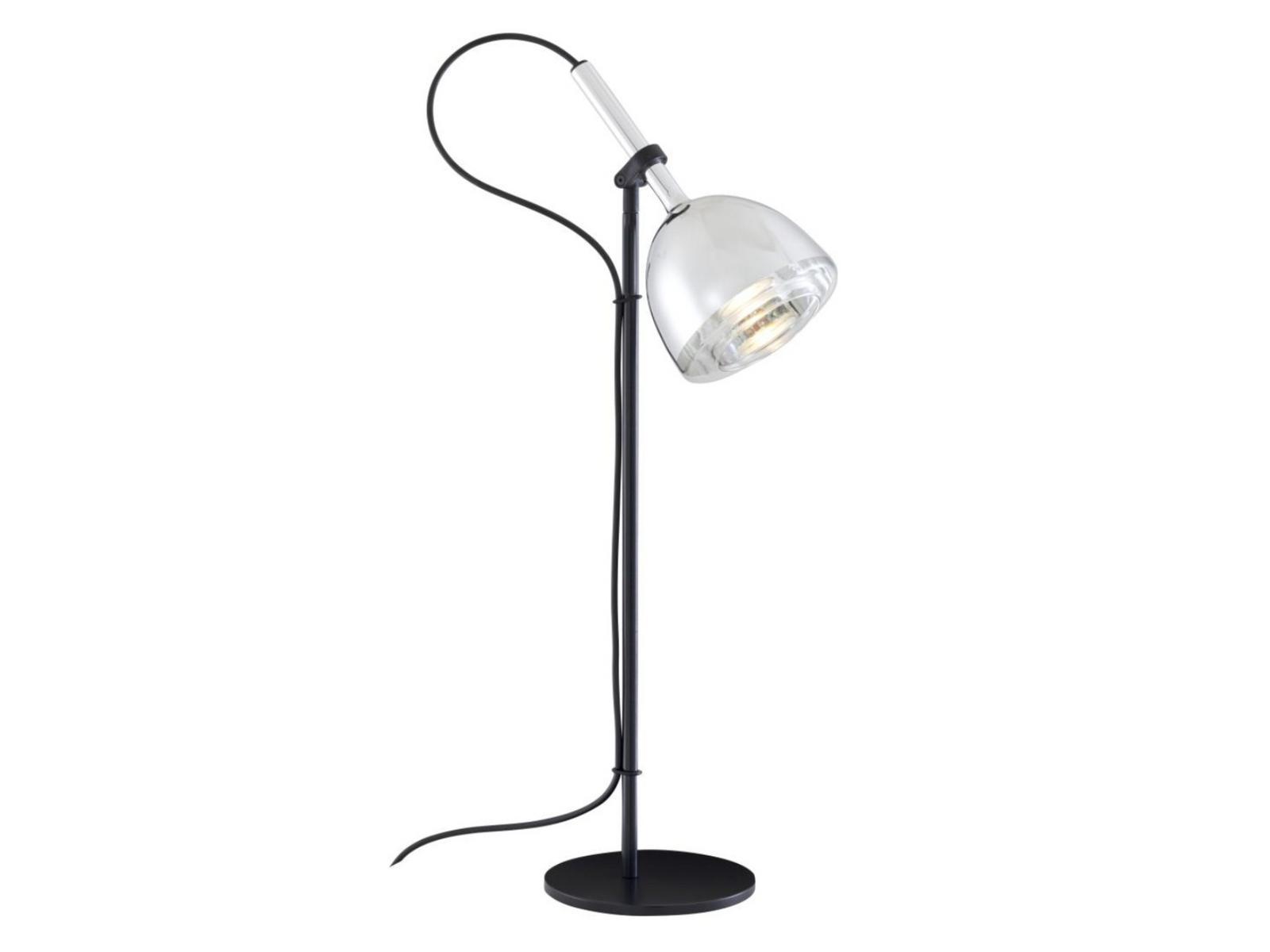 LED adjustable glass and steel desk lamp | Chrome Bell by Ligne Roset