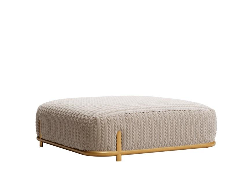 Upholstered square pouf bed | Valery by Volpi