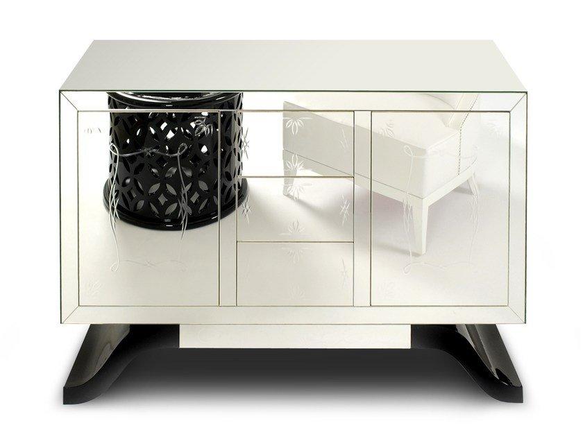 Mirrored glass sideboard with doors | Metropolitan by Boca Do Lobo