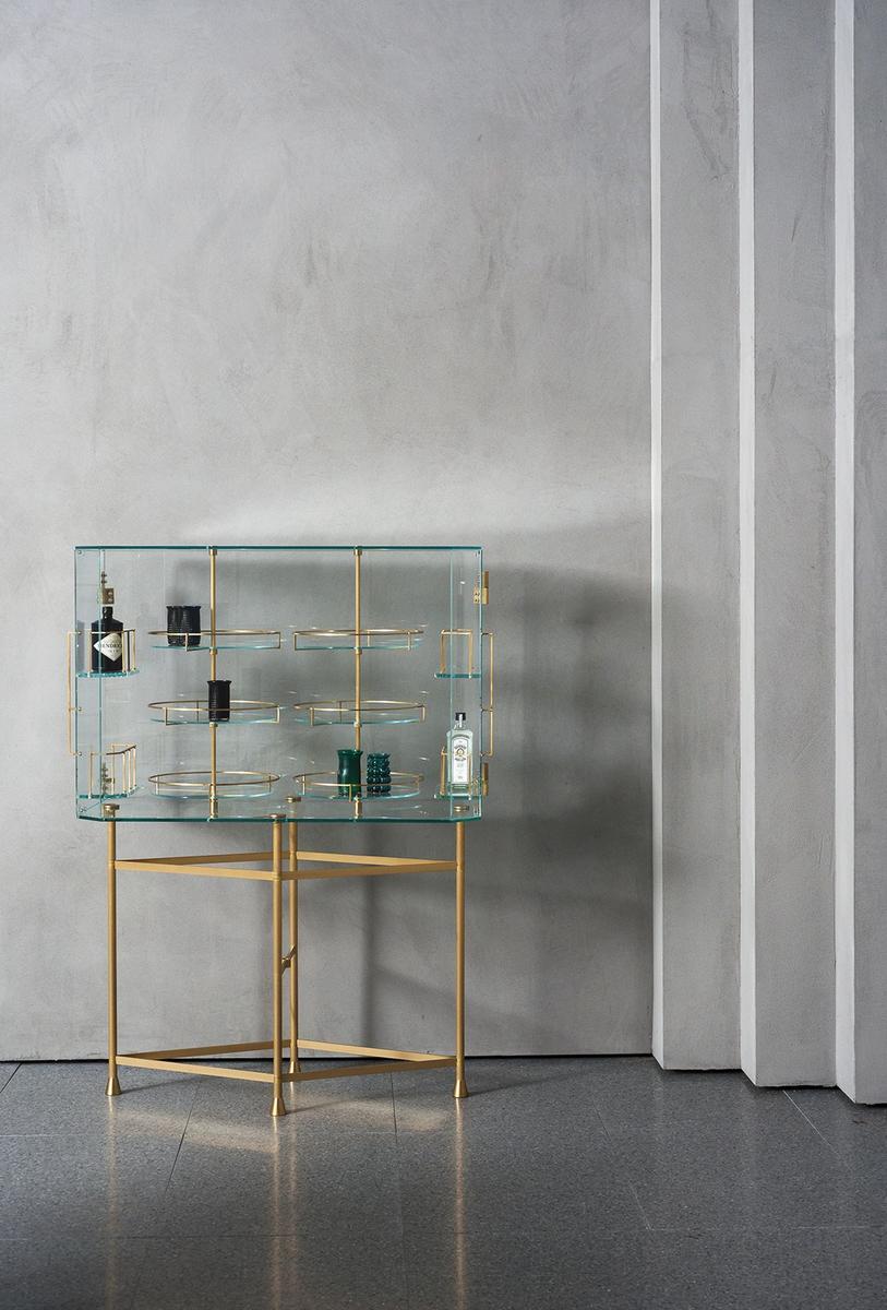 Glass bar cabinet | Float by Baxter