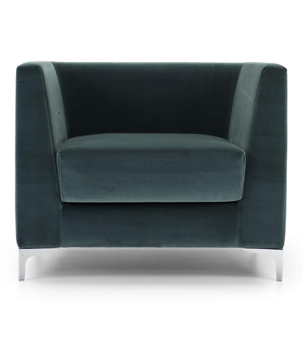 Upholstered armchair with armrests | Lincoln by Domingo salotti