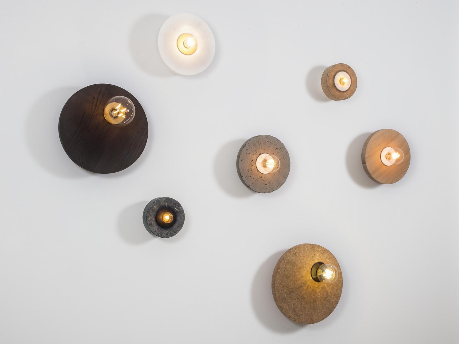 LED direct light wooden wall lamp | Rond by Dark