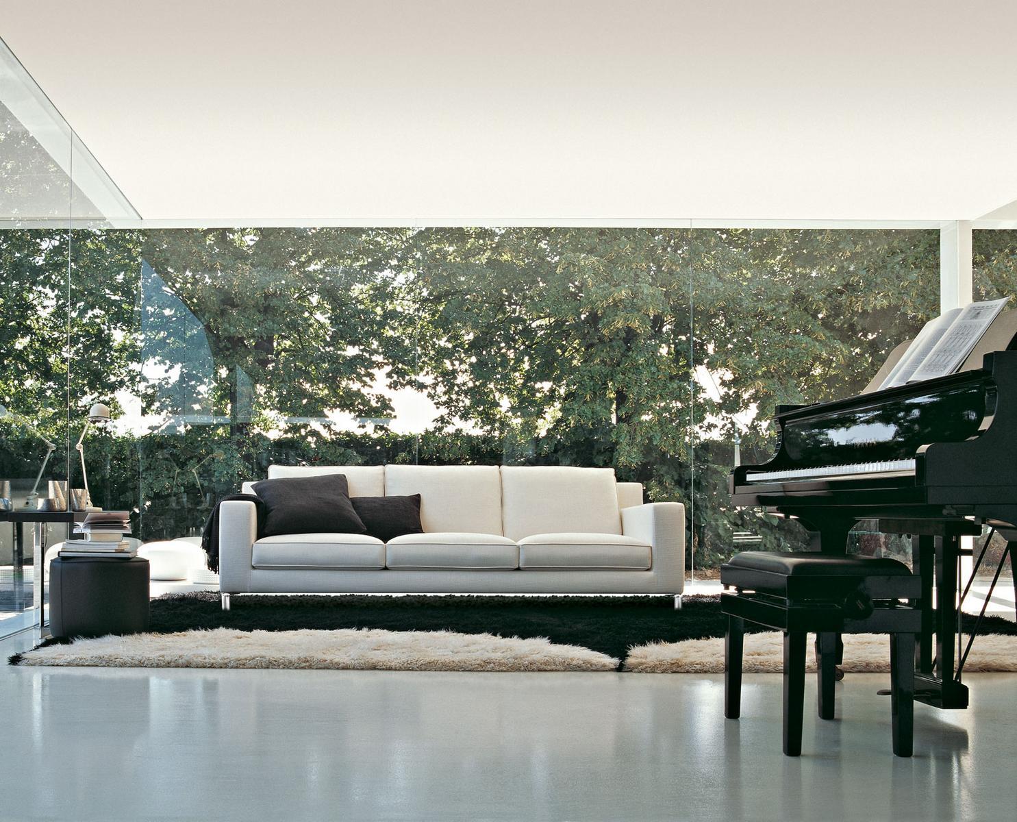 3 seater leather sofa | Lido by Molteni