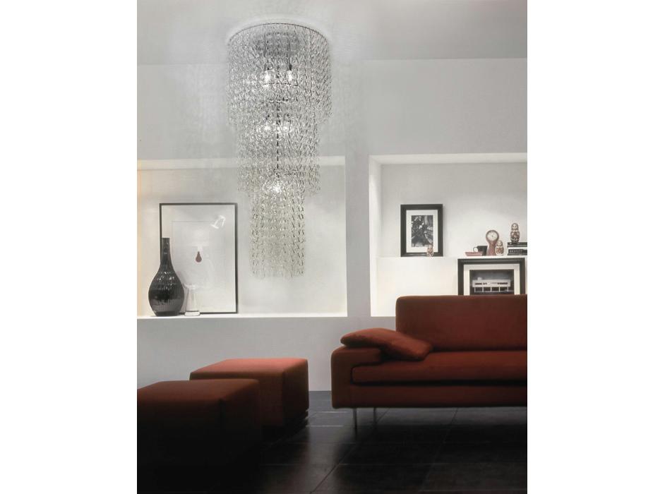 Crystal ceiling lamp | Minigiogali Pl Ca3 by Vistosi