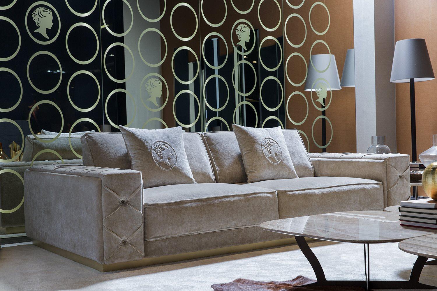 Sectional velvet sofa | Tracy by Alberta Salotti