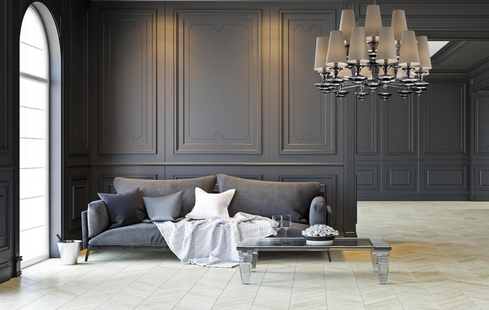 LED indirect light chandelier | Scarlett by Aiardini lighting