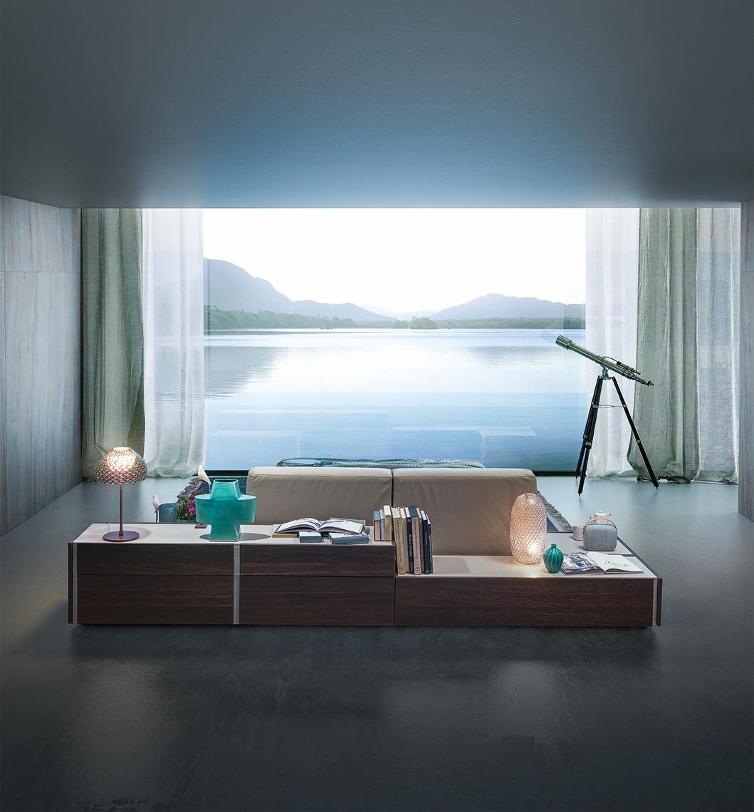 Rectangular lacquered chest of drawers with integrated handles | Da-Do system by ALF Dafre