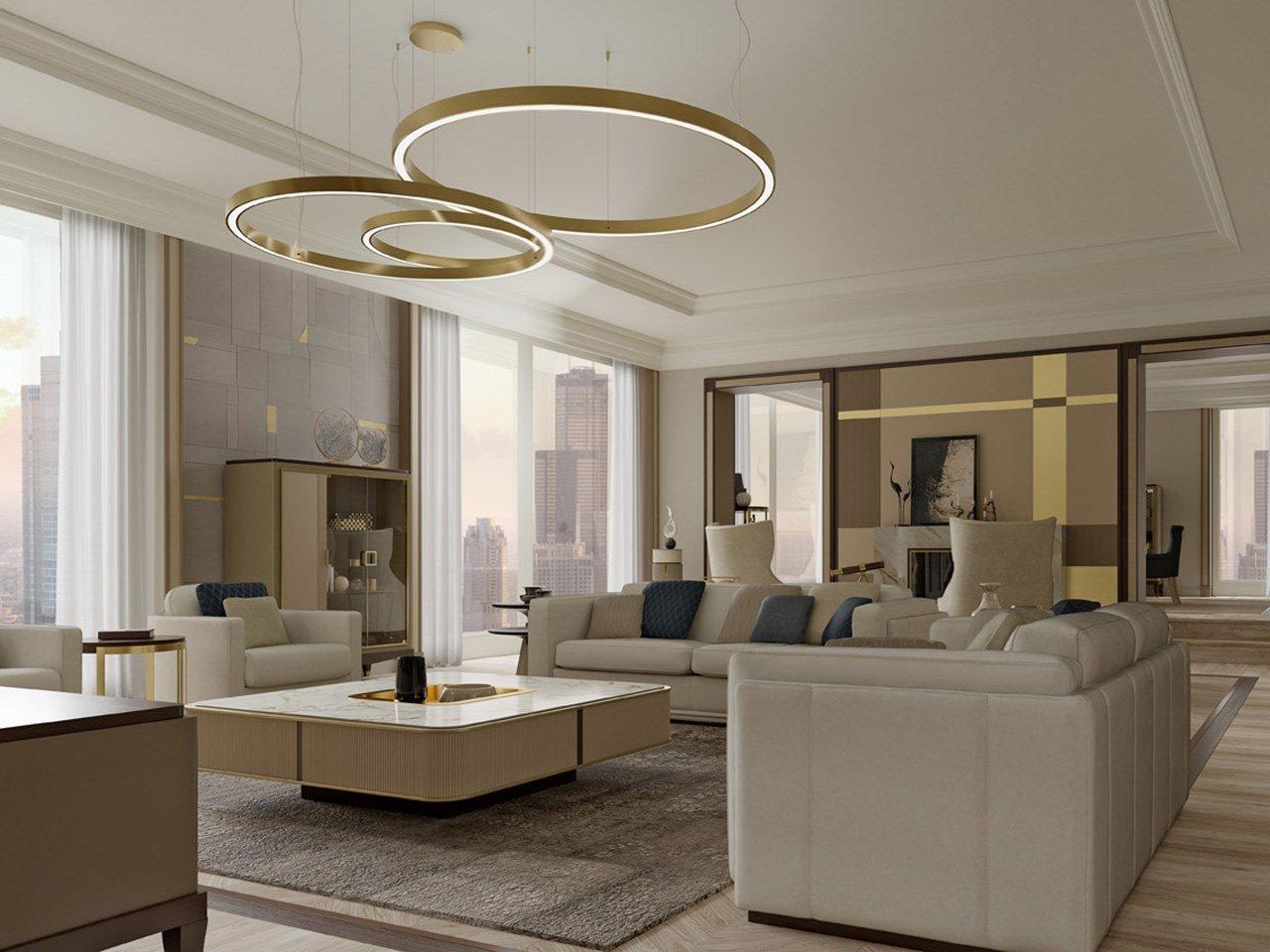 Low square coffee table with tray | Pr.314.1 by Stella del Mobile