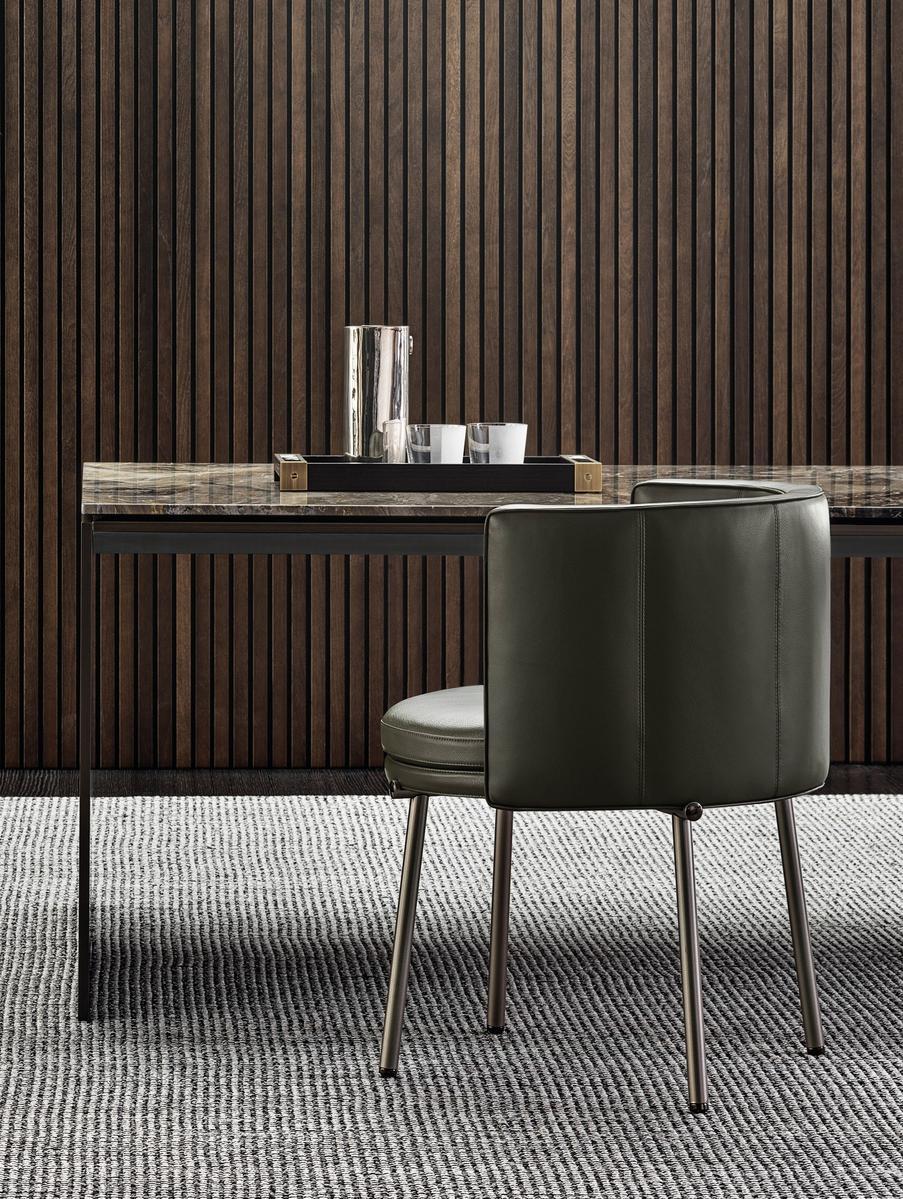 Upholstered fabric chair | Torii by Minotti