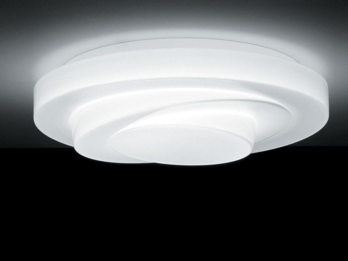 LED blown glass ceiling light | Loop-line Pl60 by Leucos