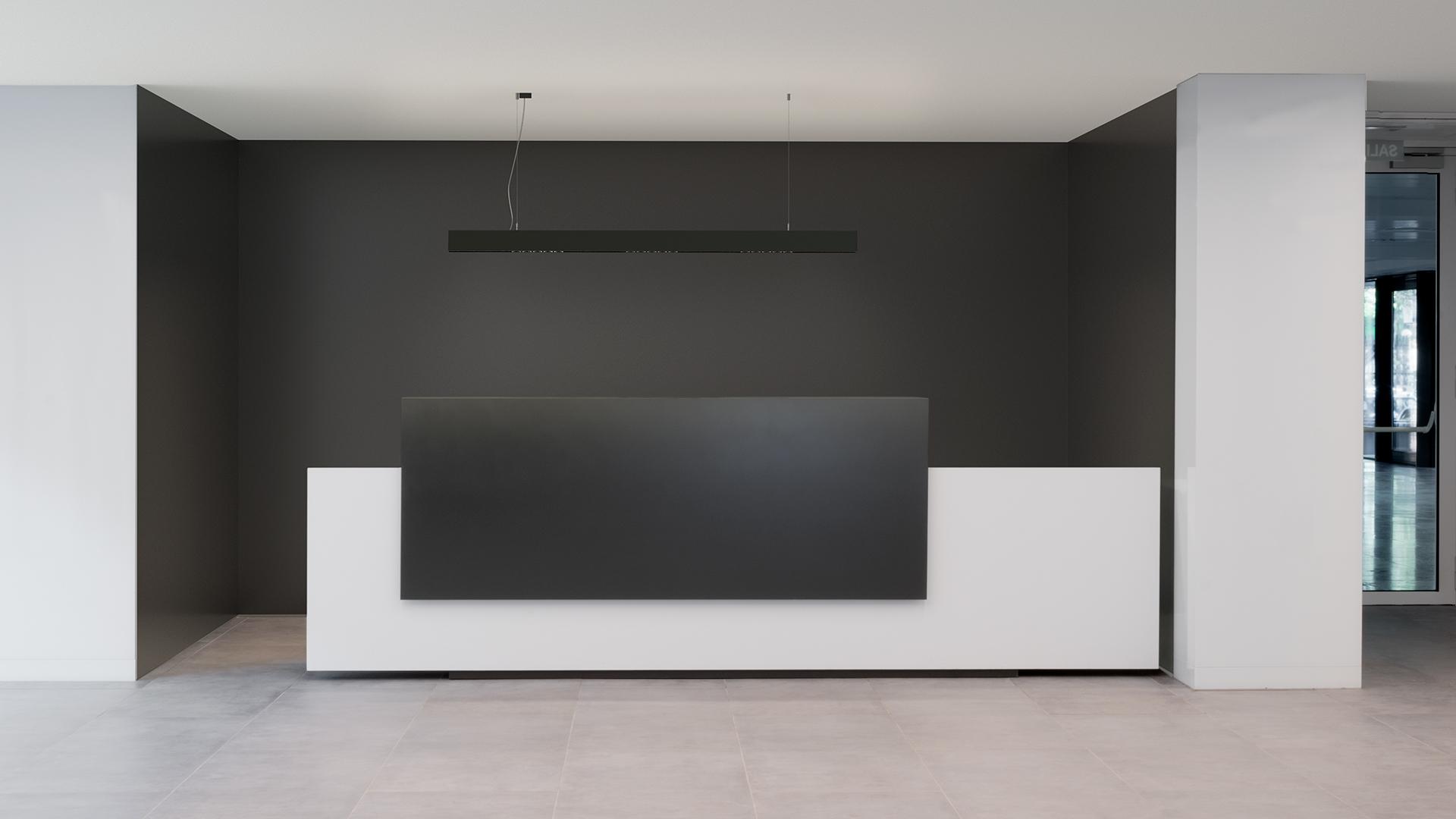 LED aluminium pendant lamp | Black Foster Suspension 1200 by Arkoslight