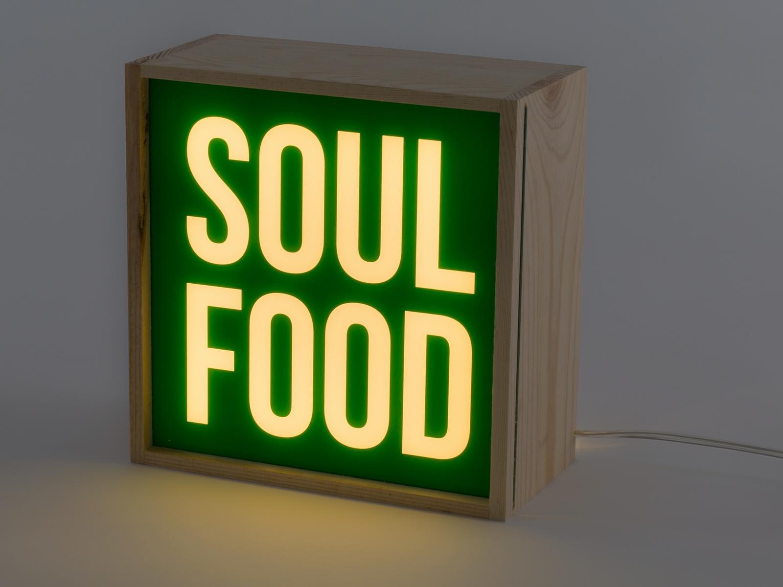 LED wooden table lamp | Soul Food by Seletti