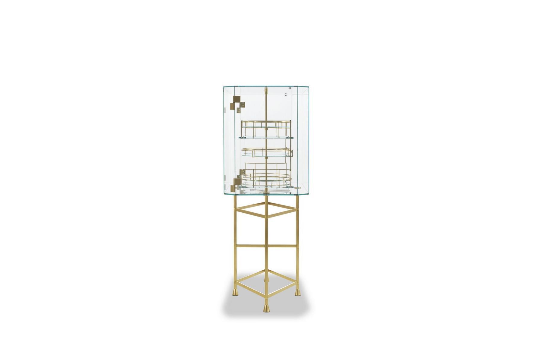 Glass bar cabinet | Float by Baxter