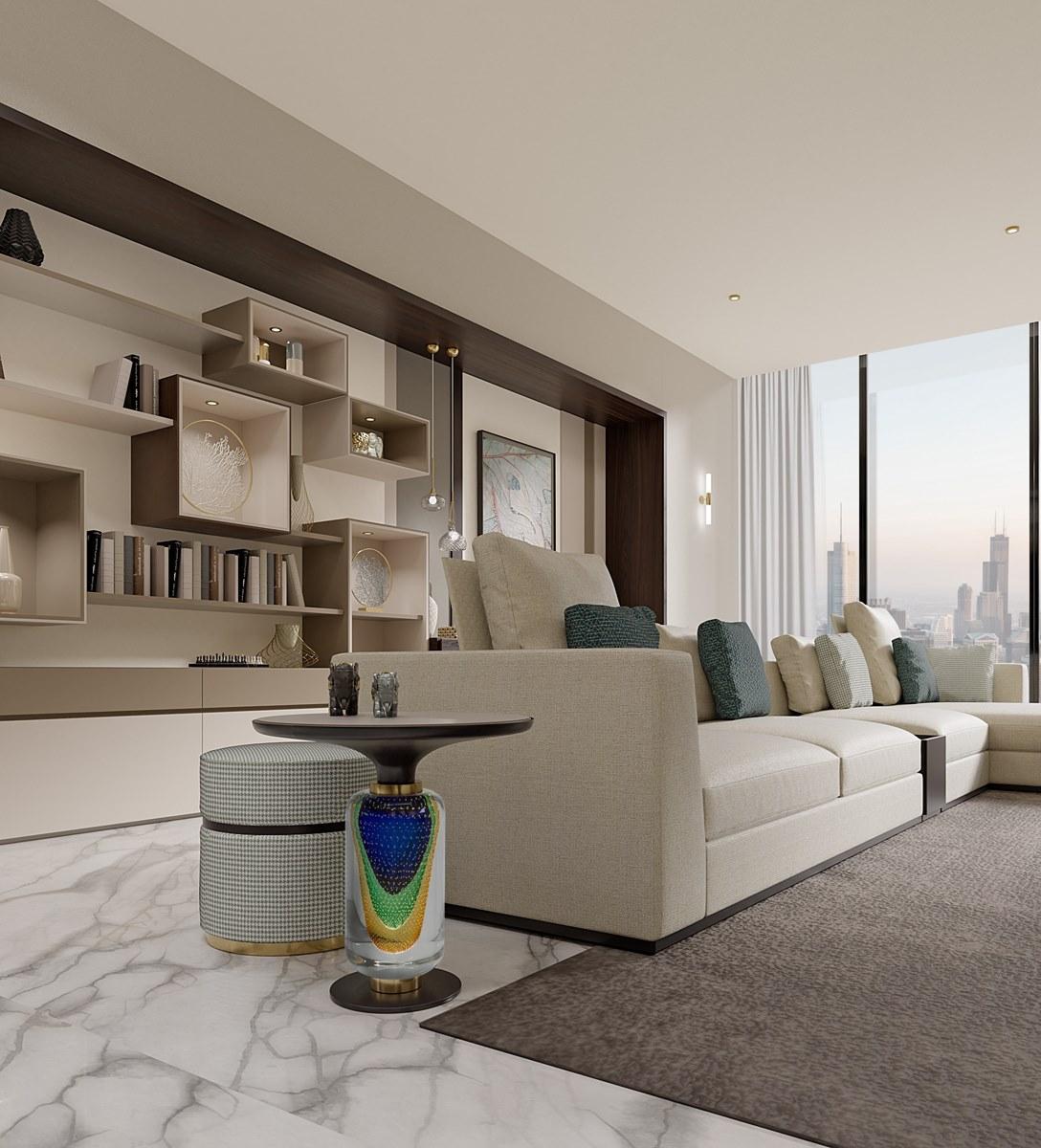 Round Murano glass coffee table | Pr.300 by Stella del Mobile