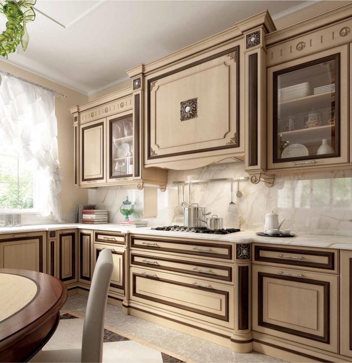 Wood kitchen with handles FM bottega d'Arte Firenze