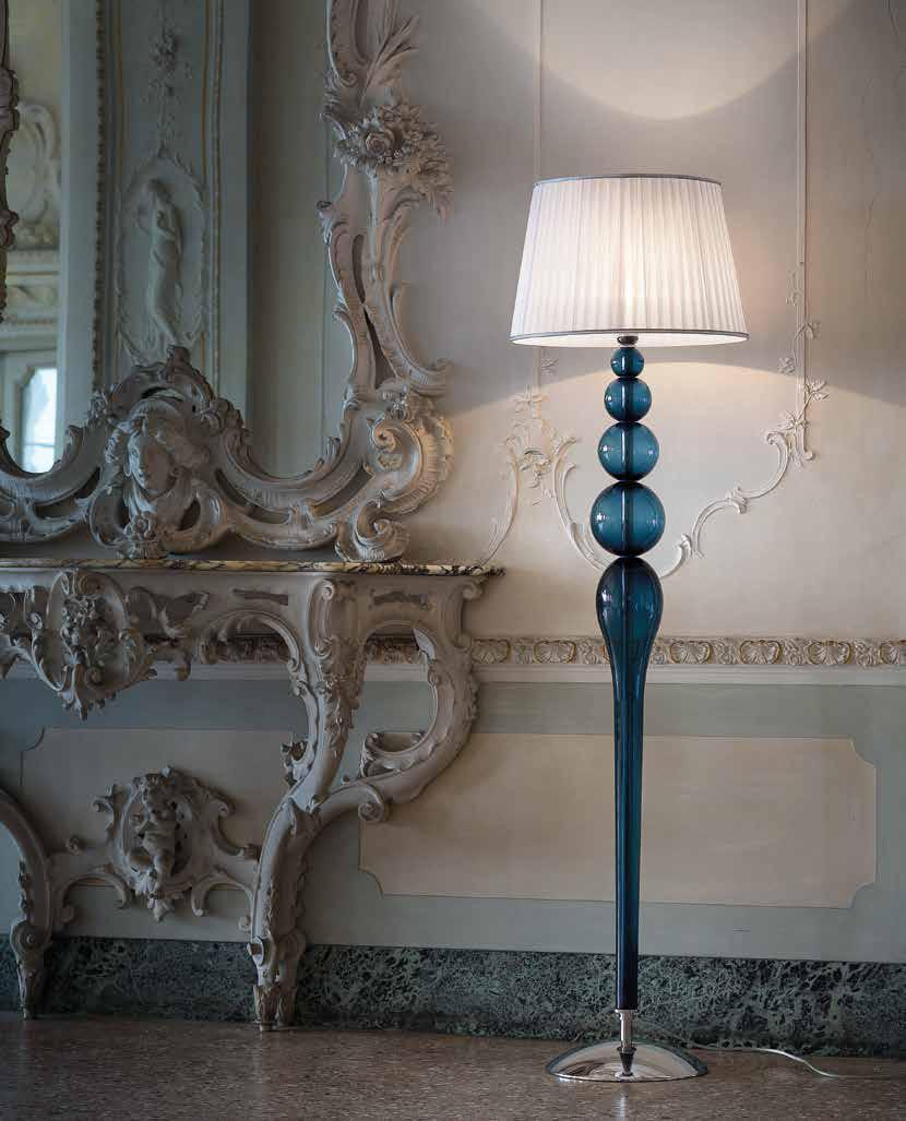 Glass floor lamp | Carola by Sylcom