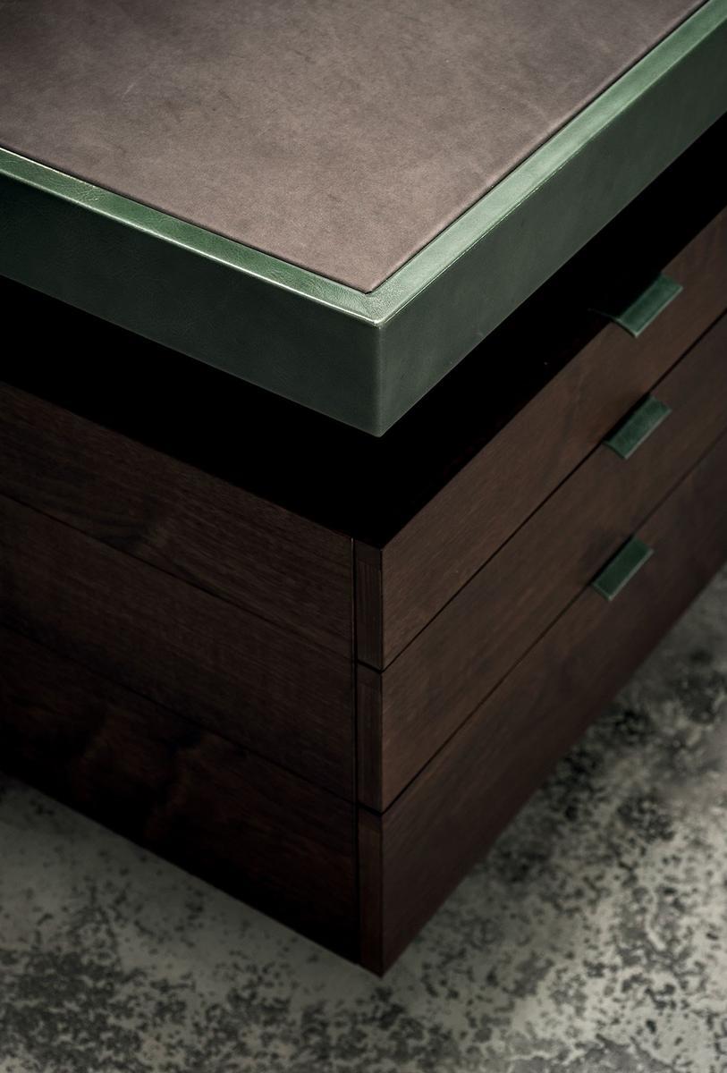 Rectangular wooden writing desk with drawers | Bourgeois by Baxter