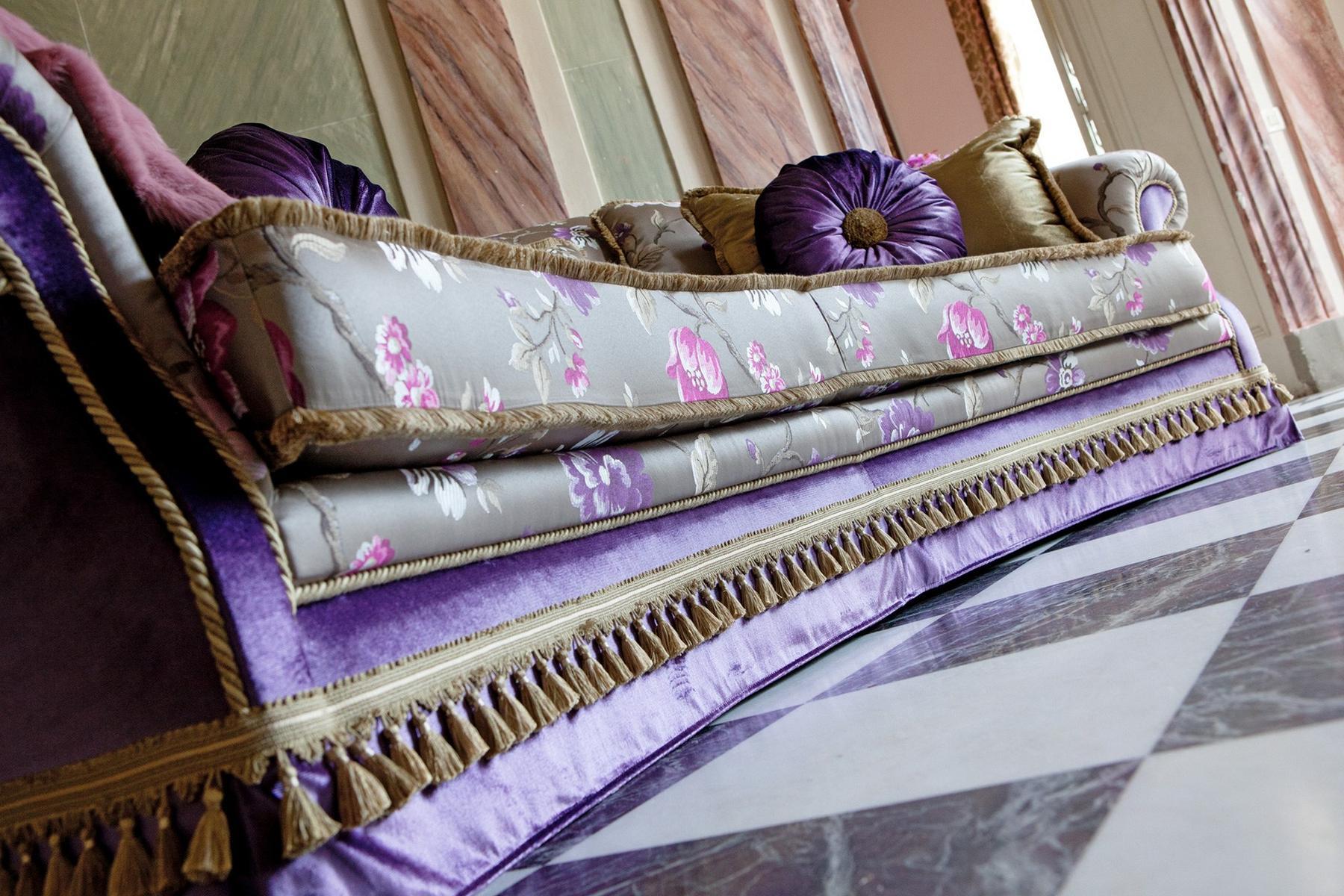 Curved 3 seater fabric sofa | Zeryba by Domingo salotti