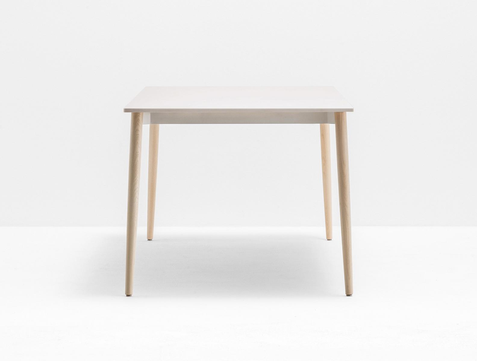 Extending rectangular ash table | Malmö Tml by Pedrali