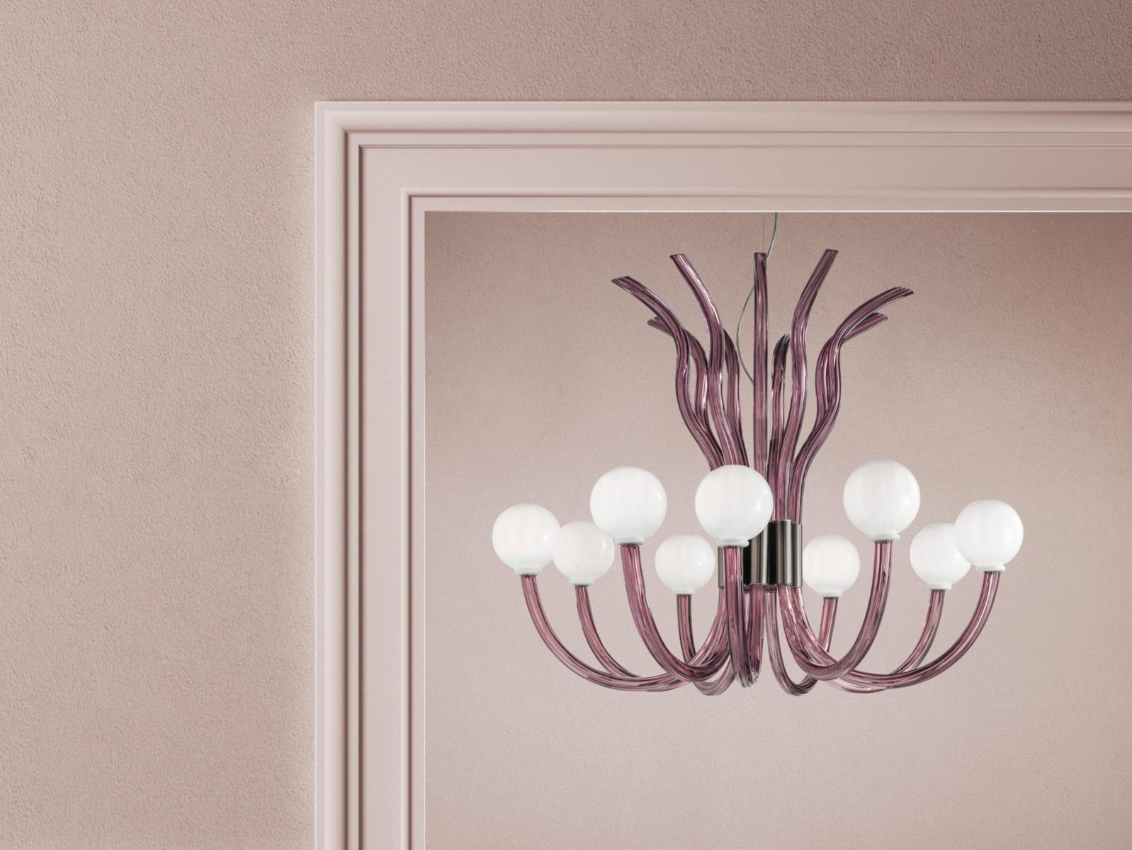 Murano glass chandelier | Modà by Sylcom