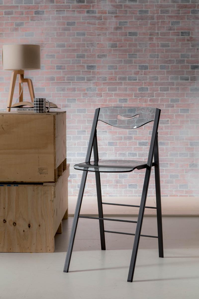 High folding Vitrex stool | Ripiego by Ozzio Italia